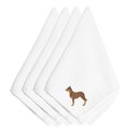 Carolines Treasures Australian Kelpie Dog Embroidered Napkins, Set of 4 BB3429NPKE